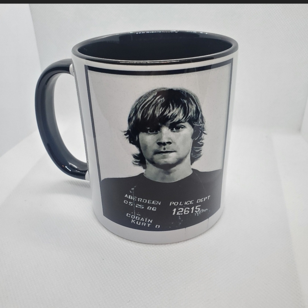 Kurt Cobain Mugshot Coffee Mug